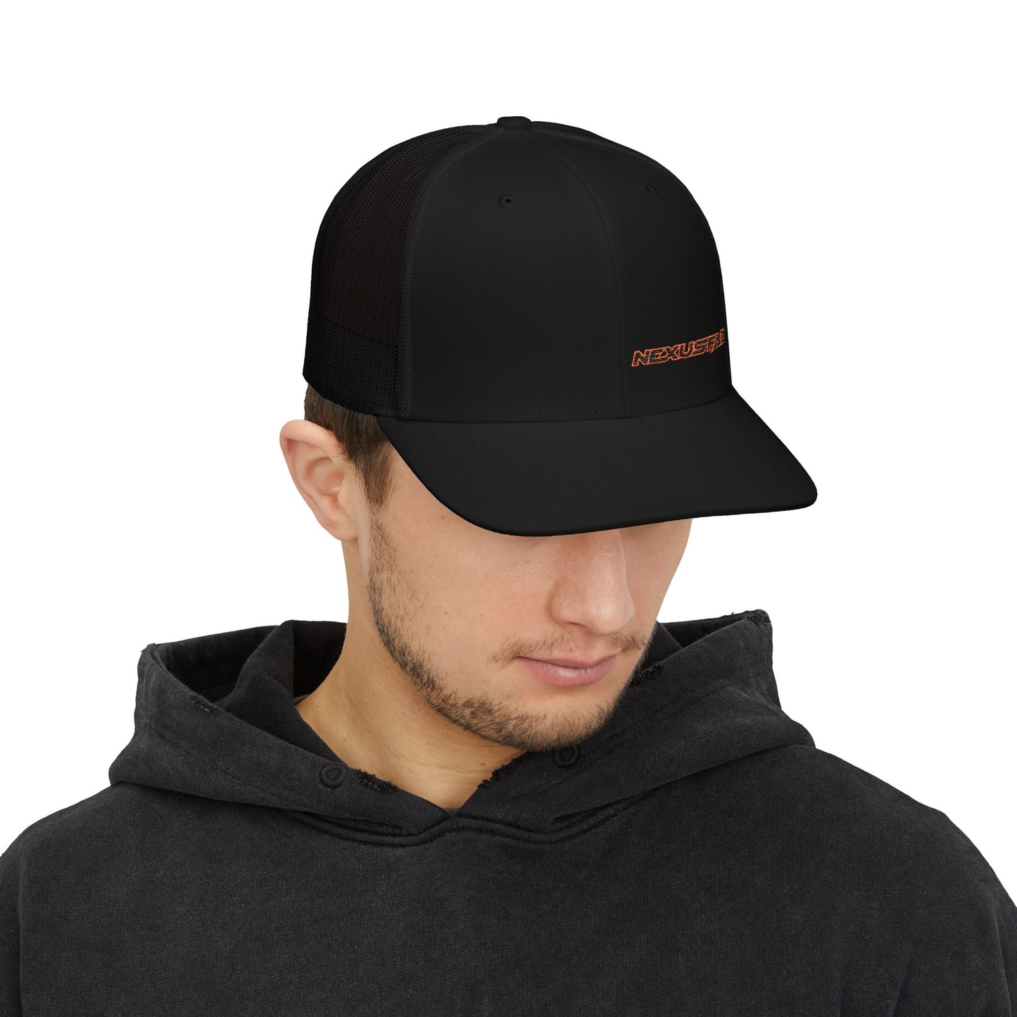 Trucker Cap — Embroidered "Nexusfab" Logo Snapback