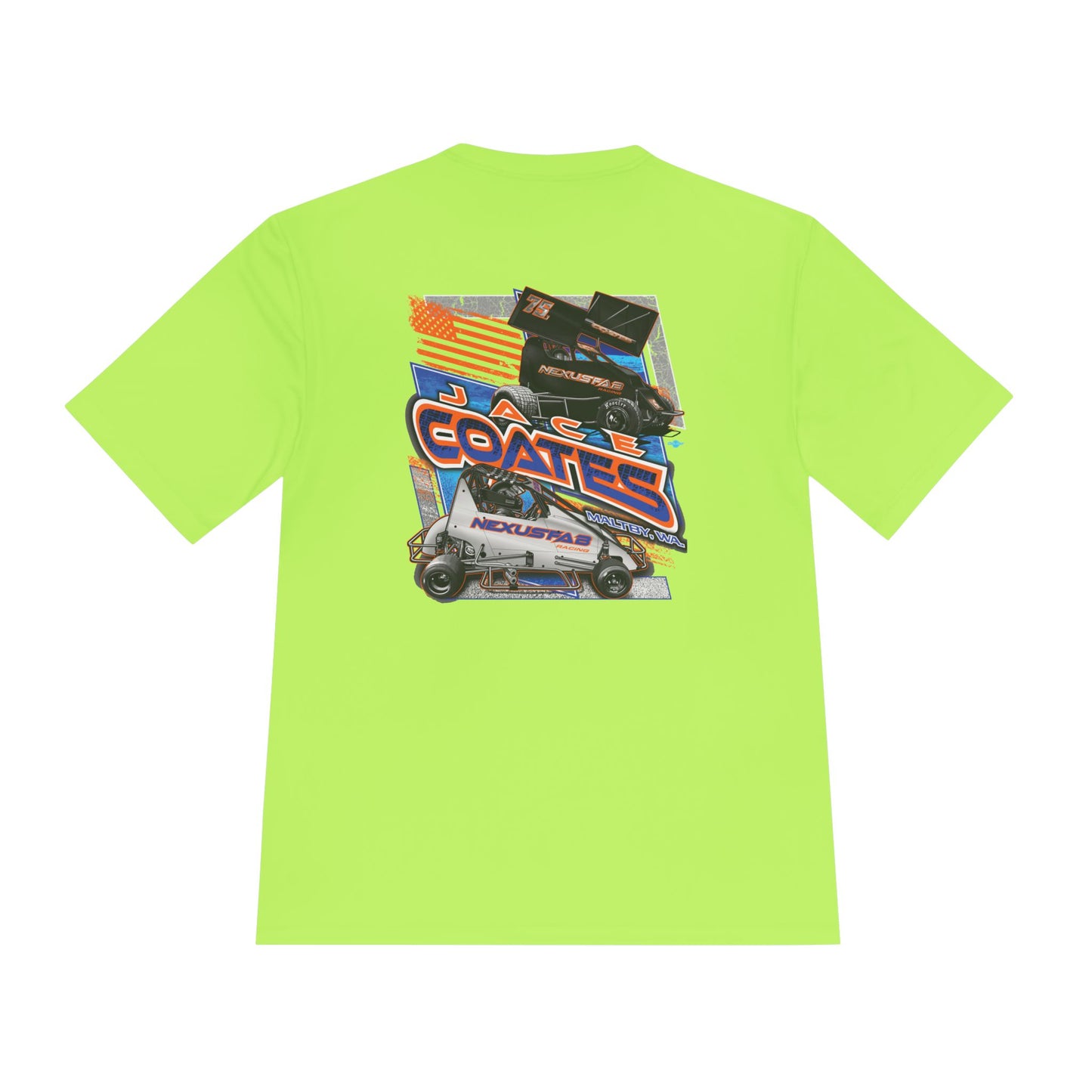 Unisex Moisture Wicking Tee - Jace Coates Racing Graphic Shirt
