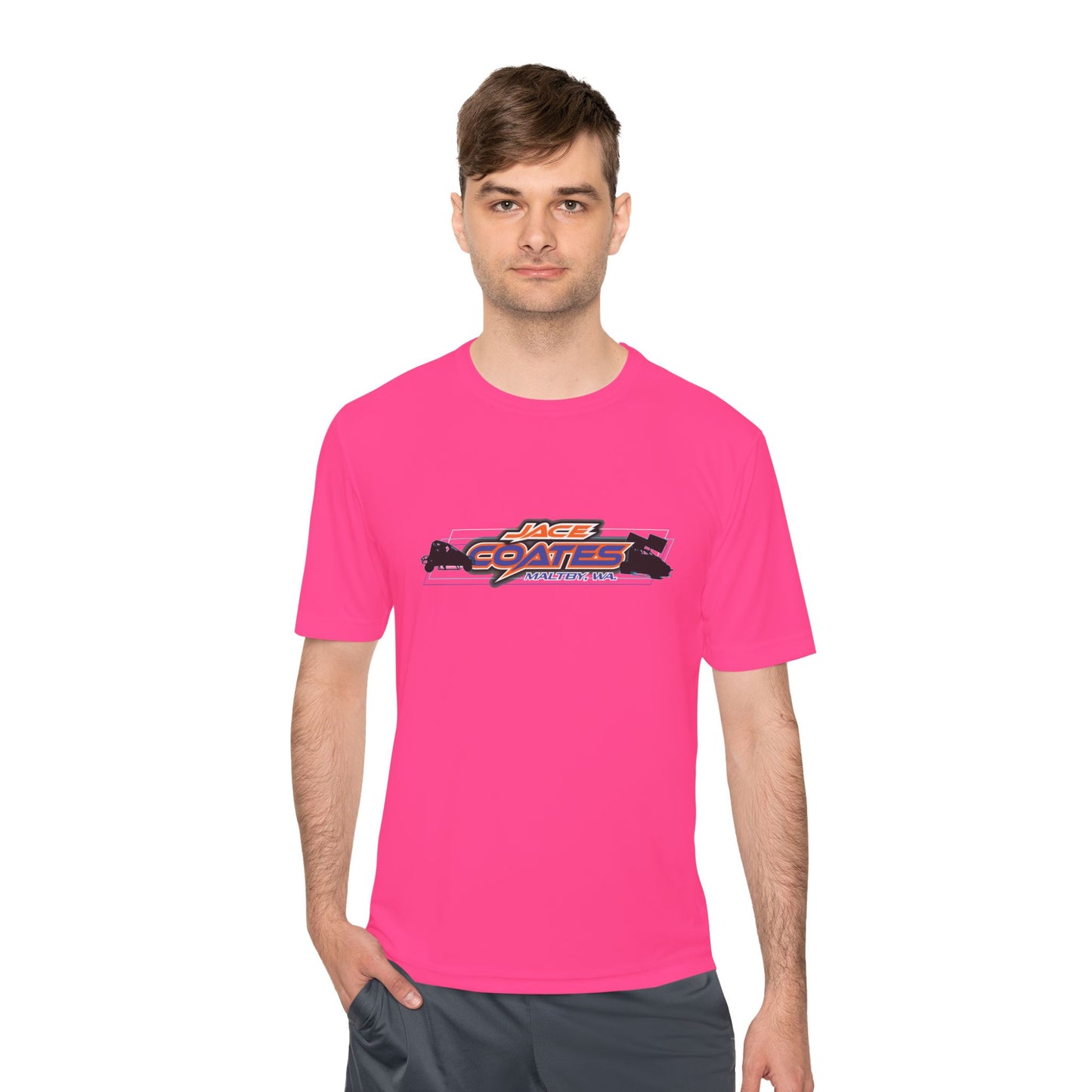 Unisex Moisture Wicking Tee - Jace Coates Racing Graphic Shirt