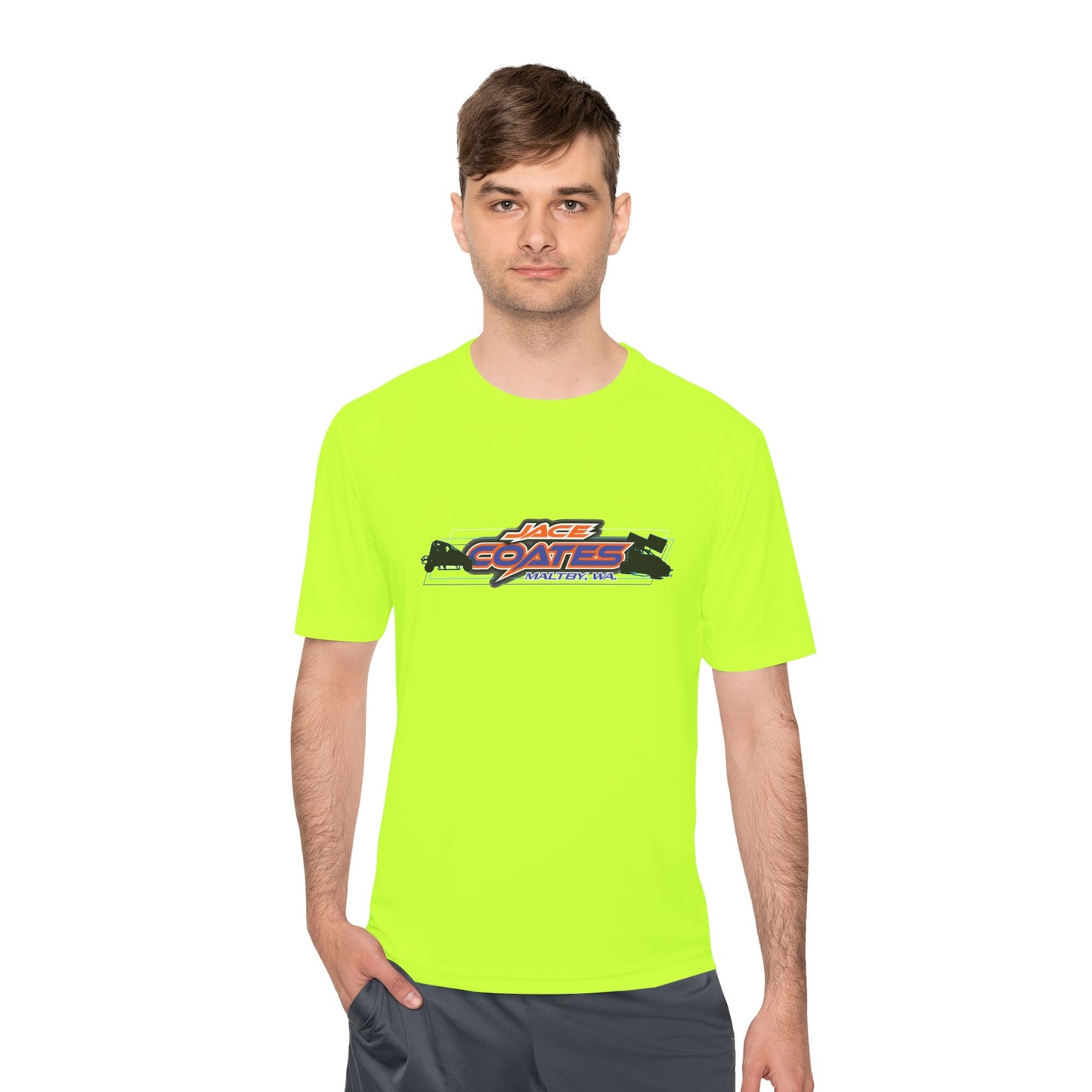Unisex Moisture Wicking Tee - Jace Coates Racing Graphic Shirt