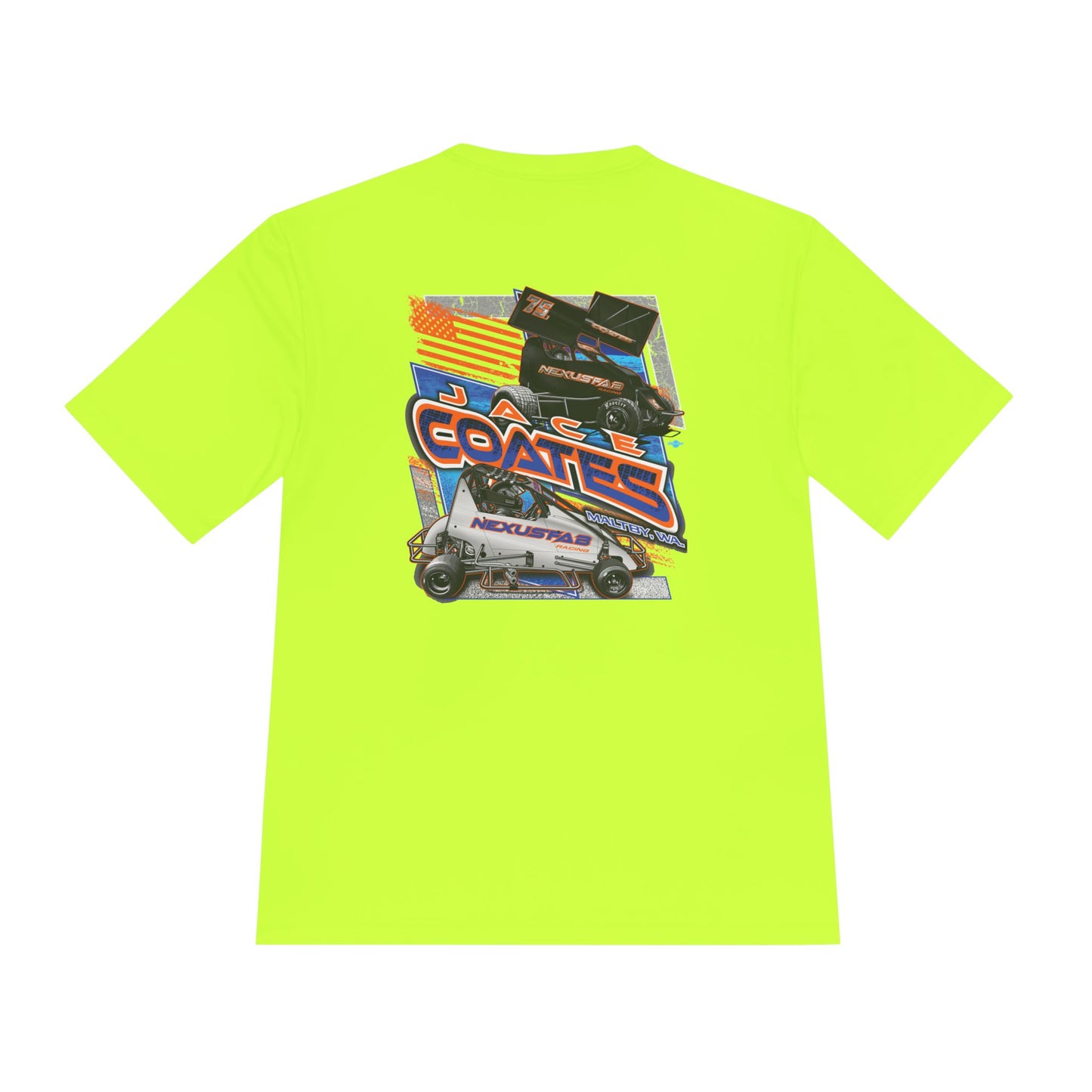 Unisex Moisture Wicking Tee - Jace Coates Racing Graphic Shirt